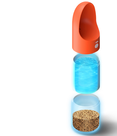 Splash-Proof Pet Water Bottle & Cup