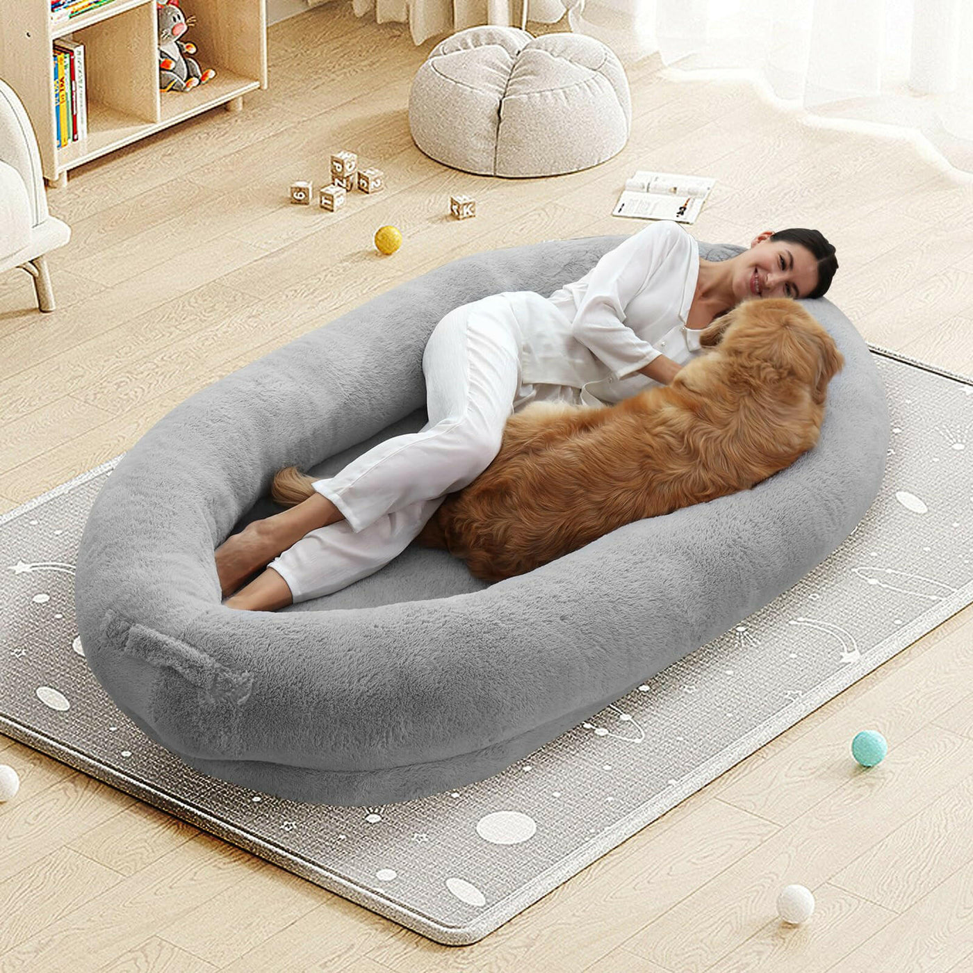 The Plufl Human Dog Bed™.