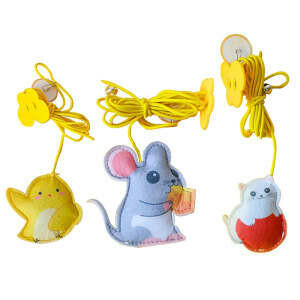 Cute Caterpillar Cat Toy with Hanging Mouse®.