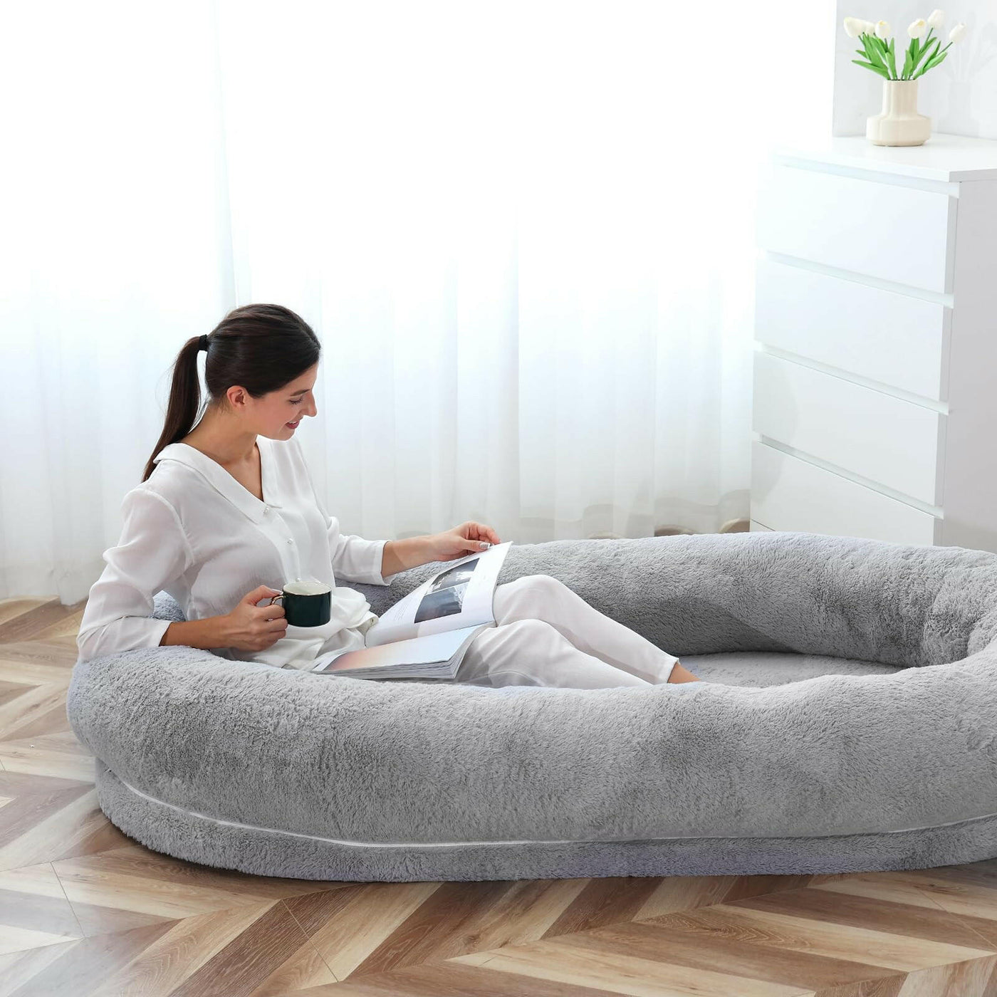 The Plufl Human Dog Bed™.