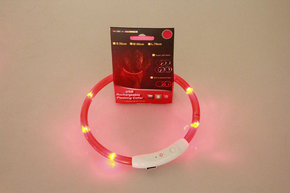 Rechargeable Pet Flashing Collar - Night Safety Glow™.