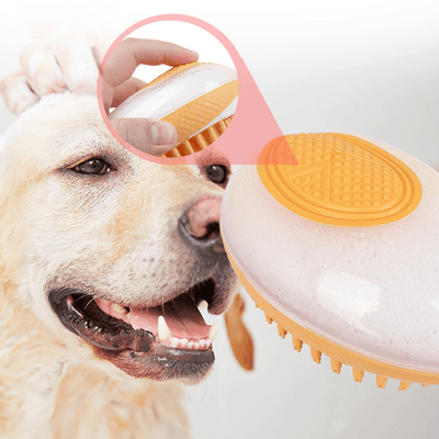 Silicone Pet Brush 2-in-1 Grooming & Massage®.