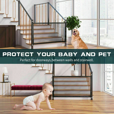 Pet & Baby Safety Gate Portable Mesh Fence - PawPal Essentials