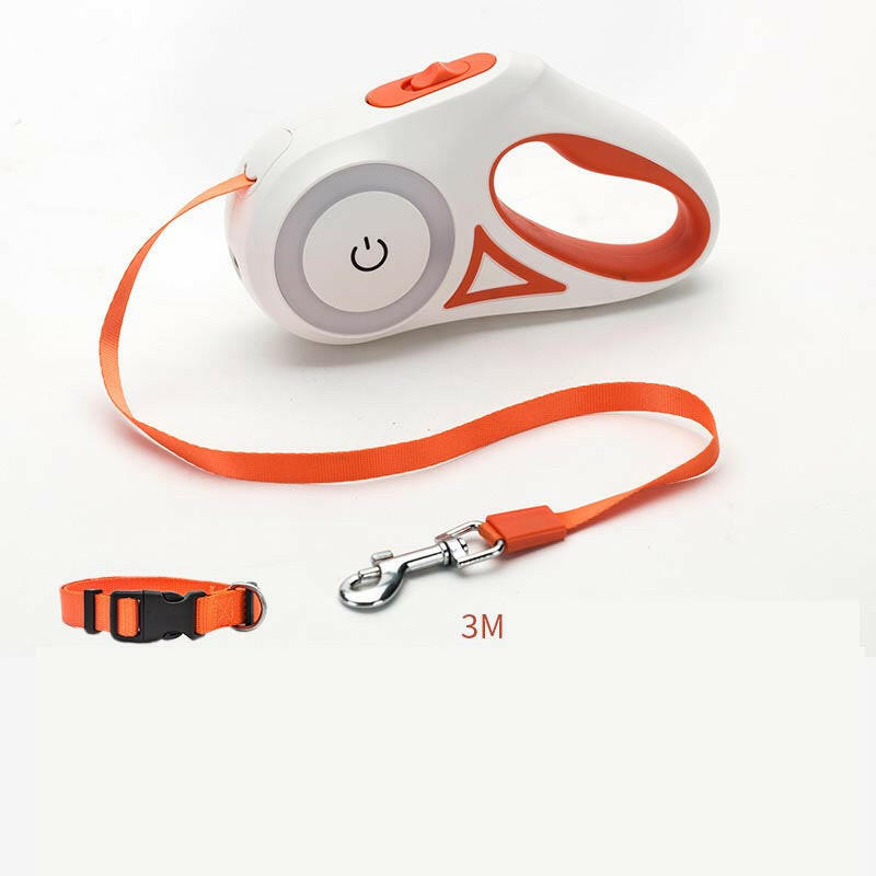 Retractable Dog Leash with Collar Spotlight™.