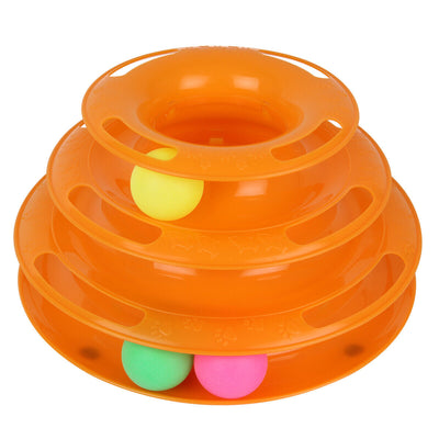 Crazy Ball Disk Interactive Cat Toy