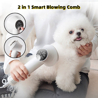 Smart Pet Hair Dryer & Comb