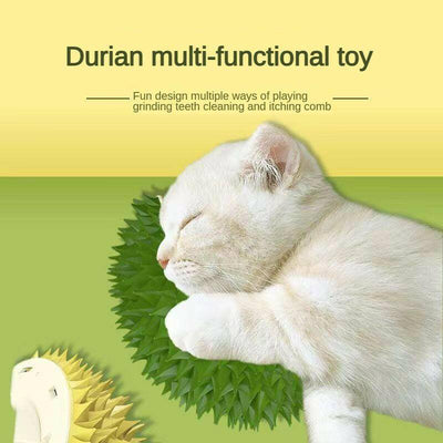 Durian Cat Brush Self Groomer Wall Scratcher Healthy Fun™