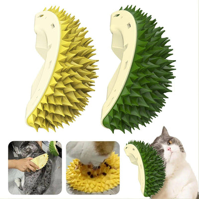 Durian Cat Brush Self Groomer Wall Scratcher Healthy Fun™