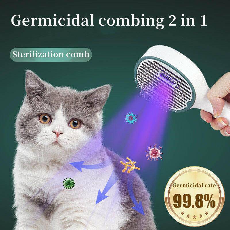 UVC Sterilizing Pet Grooming Comb Self-Cleaning Slicker Brush™