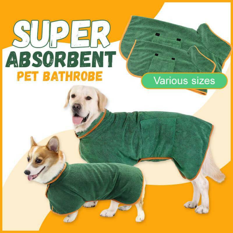 Microfiber Pet Bathrobe - Quick-Dry Comfort 🛁🐾