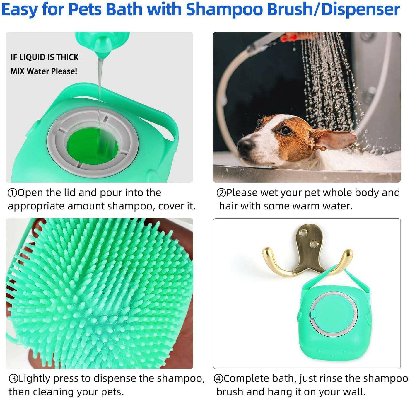 Silicone Pet Shampoo Massager Brush®