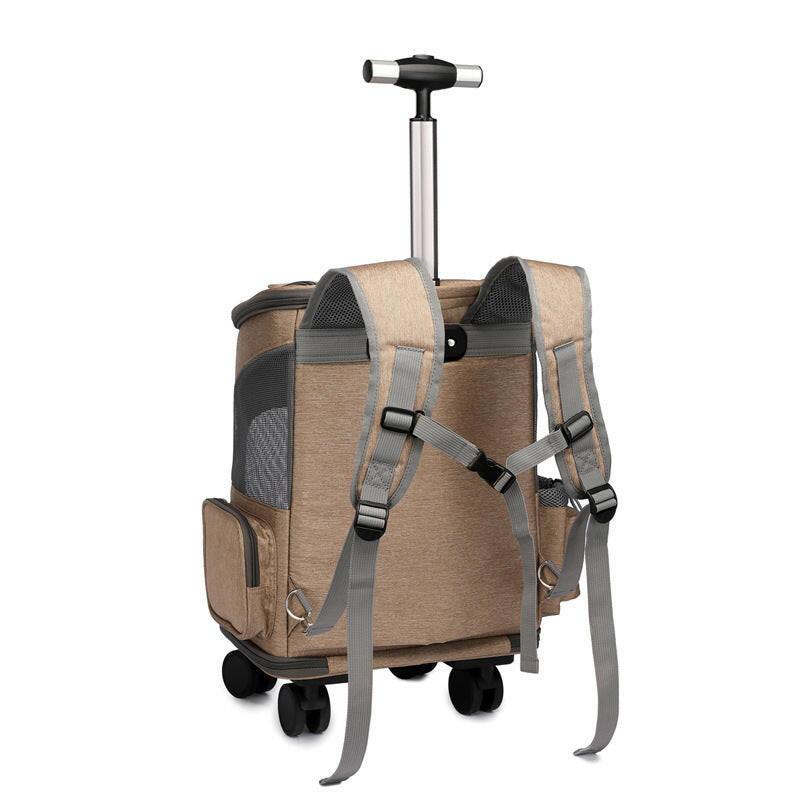 Portable Trolley Pet Backpack with Wheels®